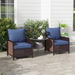 Outsunny 4-Piece Patio Chair Cushion and Back Pillow Set, Seat Replacement Patio, Cushions Set for Outdoor Garden Furniture