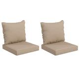 Outsunny 4-Piece Patio Chair Cushion and Back Pillow Set, Seat Replacement Patio, Cushions Set for Outdoor Garden Furniture