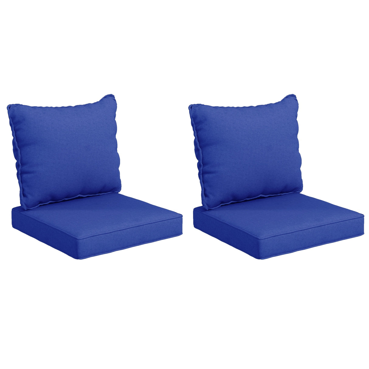 Outsunny 4-Piece Patio Chair Cushion and Back Pillow Set, Seat Replacement Patio, Cushions Set for Outdoor Garden Furniture