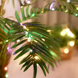 Outsunny 5' Artificial Lighted Palm Tree with 3 Coconuts, 200 LED Light, Color Changing Light Up Tropical Palm Tree with Remote