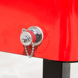 Outsunny 80-quart Red Portable Rolling Patio Drink Cooler Ice Chest