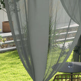 Outsunny 9.6' x 11.6' Patio Gazebo, Outdoor Canopy Shelter with 2-Tier Roof and Netting, Steel Frame for Garden, Lawn, Backyard