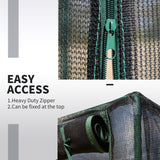 Outsunny 94.5" x 47.25" x 72.75" Walk-in Greenhouse with High-Quality HDPE Cover & 2 Zippered Doors for Plants/Herbs