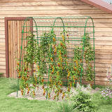 Outsunny Cucumber Trellis, 6.8' Tall Arch Trellis for Climbing Plants Outdoor, A-Frame