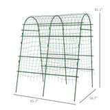 Outsunny Cucumber Trellis, 6.8' Tall Arch Trellis for Climbing Plants Outdoor, A-Frame