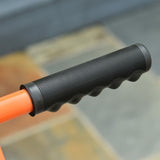 Outsunny Height/ Angle-Adjustable Heavy-Duty Rolling Snow Shovel Pusher