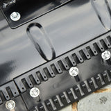 Outsunny Height/ Angle-Adjustable Heavy-Duty Rolling Snow Shovel Pusher