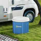 Outsunny Ice Bath Tub, Portable Cold Plunge Tub Outdoor with Thermo Lid, Cover and Carry Bag