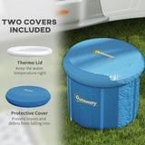 Outsunny Ice Bath Tub, Portable Cold Plunge Tub Outdoor with Thermo Lid, Cover and Carry Bag