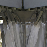 Outsunny Outdoor Gazebo,Patio Dome Gazebo Canopy Shelter w/Double Roof