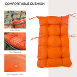 Outsunny Patio Wicker Egg Chair w/ Soft Cushion, Teardrop Cuddle Seat, Outdoor / Indoor Patio Chair