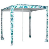 Outsunny Quick Beach Cabana Canopy Umbrella, 8' Easy-Assembly Sun-Shade Shelter with Sandbags and Carry Bag, Cool UV50+