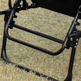 Outsunny Reclining Chaise Lounge Chair with Adjustable Backrest
