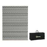 Outsunny Reversible Outdoor Rug, 9' x 12' Waterproof Plastic Straw Floor Mat, Portable RV Camping Carpet - 9' x 12'