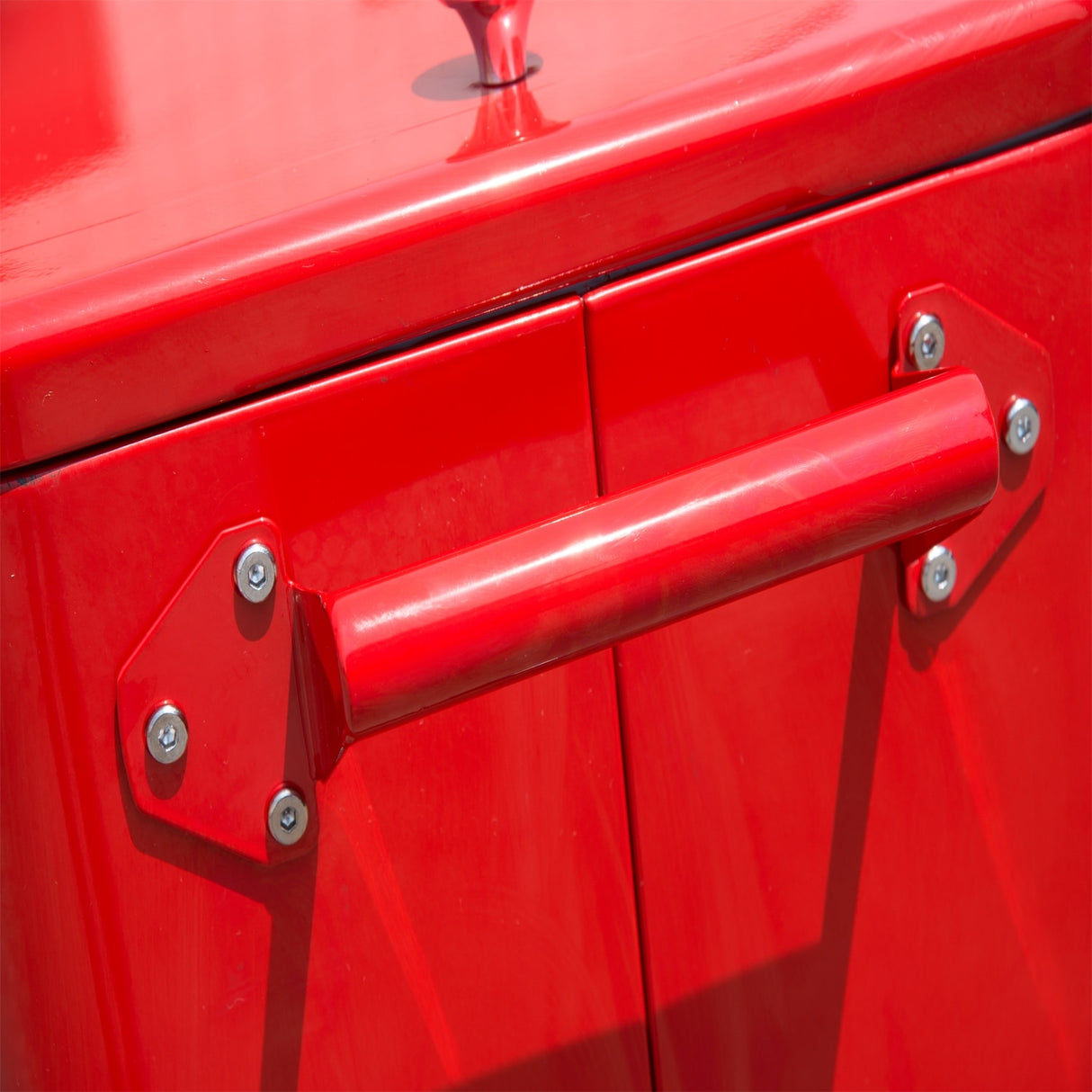 Outsunny 80-quart Red Portable Rolling Patio Drink Cooler Ice Chest