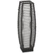 Outsunny Solar Floor Lamp, Outdoor Rattan Garden Lantern,Pathway Light