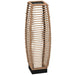 Outsunny Solar Floor Lamp, Outdoor Rattan Garden Lantern,Pathway Light