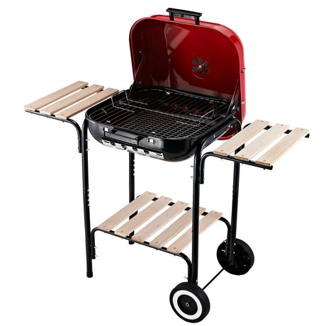 Outsunny Steel Portable Outdoor Charcoal Barbecue Grill