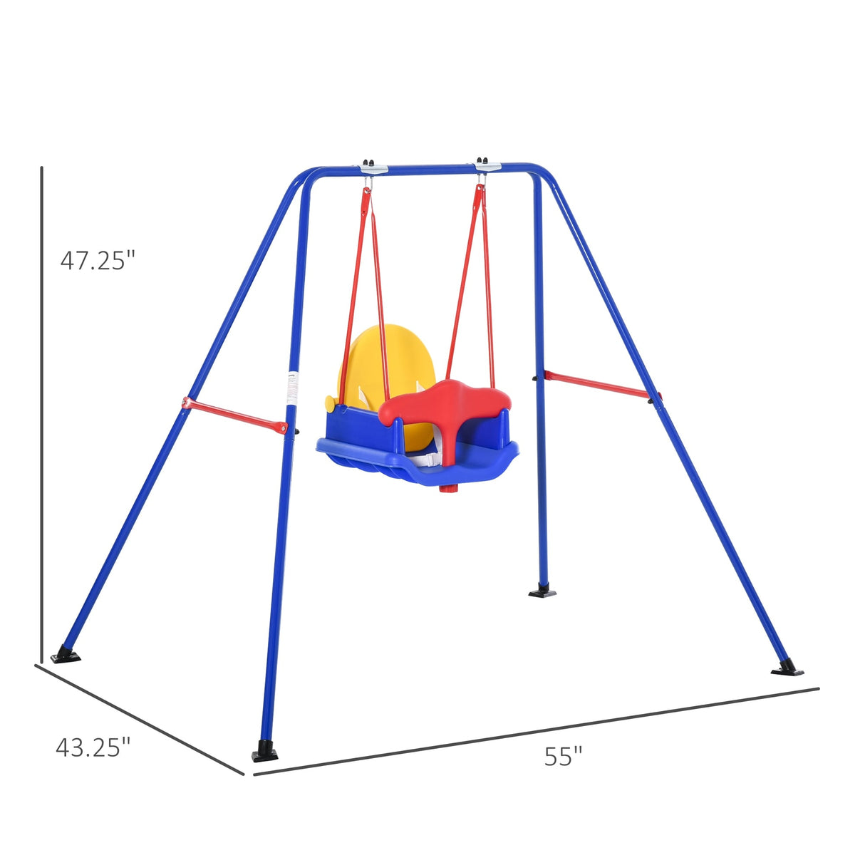 Outsunny Baby Swing Outdoor with Scratch and Wear Resistant Finish