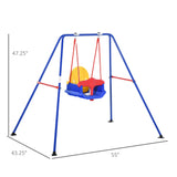 Outsunny Baby Swing Outdoor with Scratch and Wear Resistant Finish
