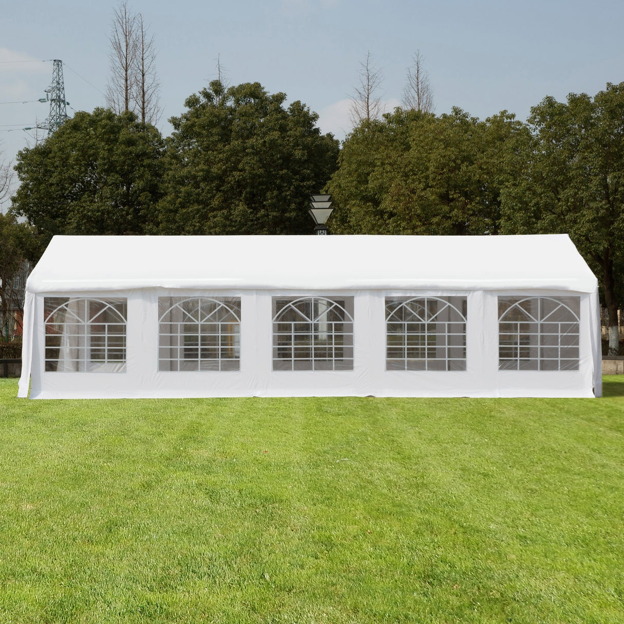 Outsunny 16' x 32' Heavy Duty Party Tent, Large Canopy Tent, Event Tent