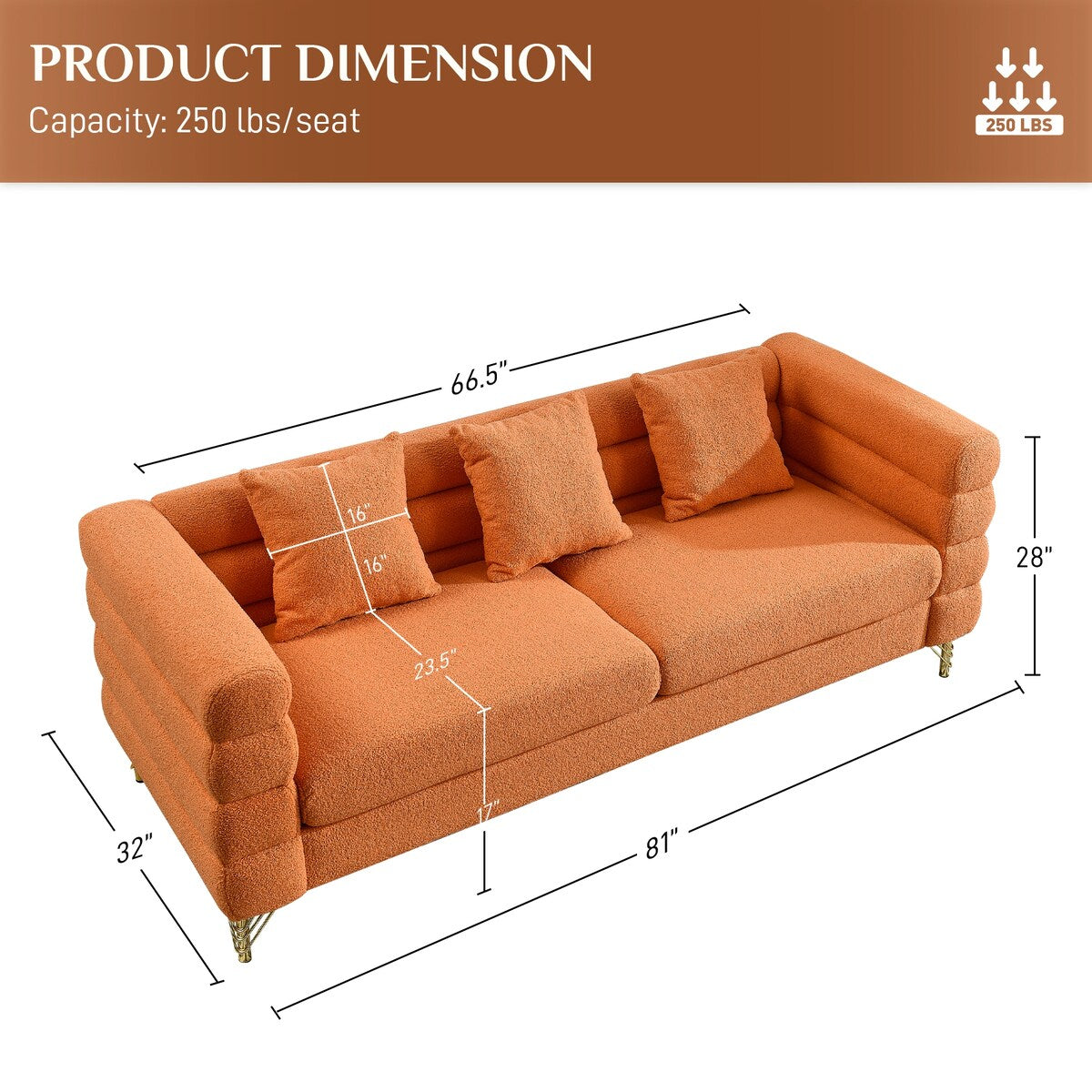 Ouyessir Teddy Fabric Modern Sectional Sofa Sets L-Shape/2/3/4 Seater Sofa Couch with Pillows