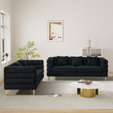 Ouyessir Teddy Fabric Modern Sectional Sofa Sets L-Shape/2/3/4 Seater Sofa Couch with Pillows