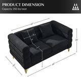 Ouyessir Teddy Fabric Modern Sectional Sofa Sets L-Shape/2/3/4 Seater Sofa Couch with Pillows