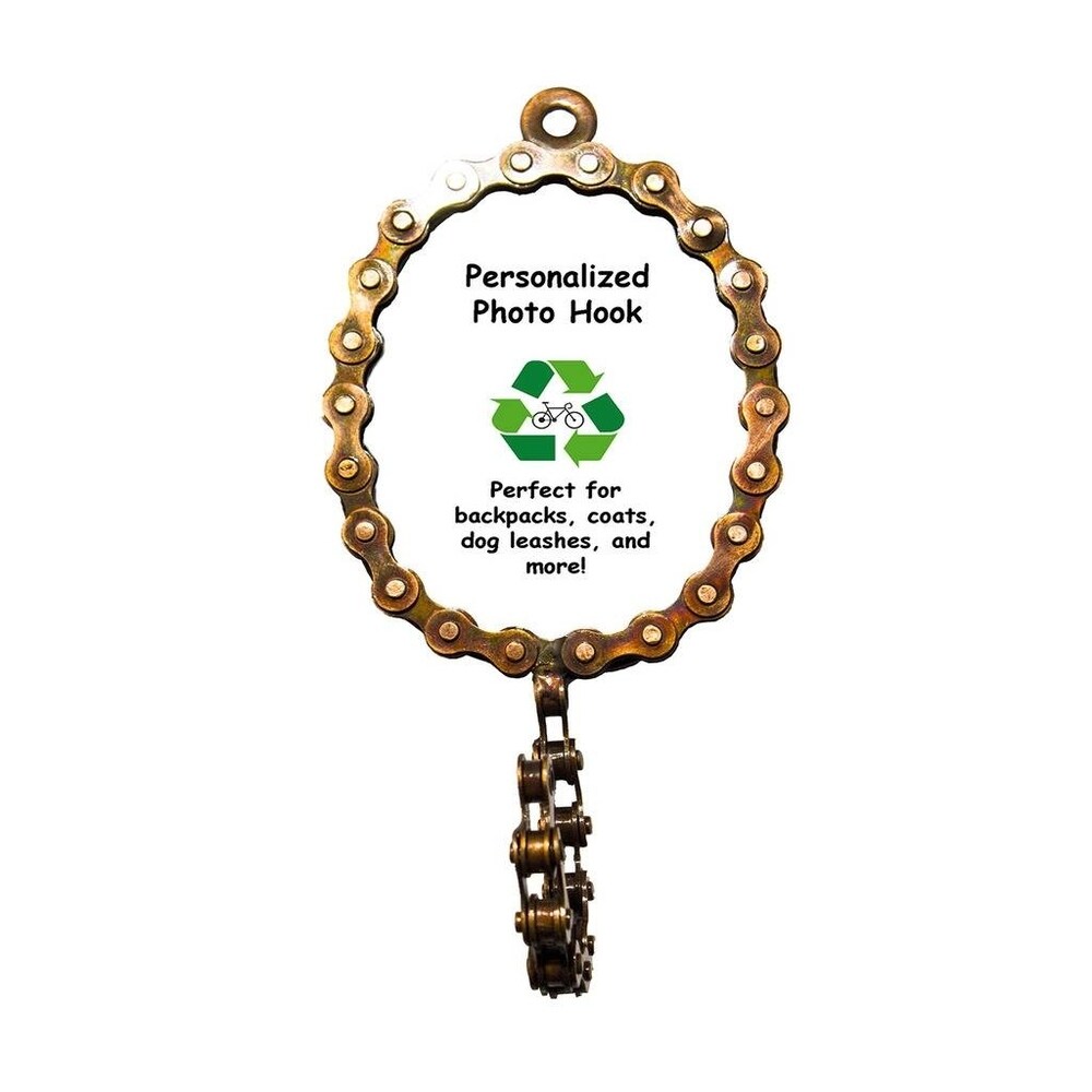 Oval Bicycle Chain Picture Frame Hook (India)