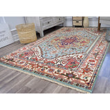 Ovalle Ciro Sky Blue Transitional Area Rug - 4' x 6'
