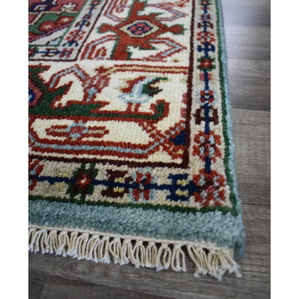 Ovalle Ciro Sky Blue Transitional Area Rug - 4' x 6'