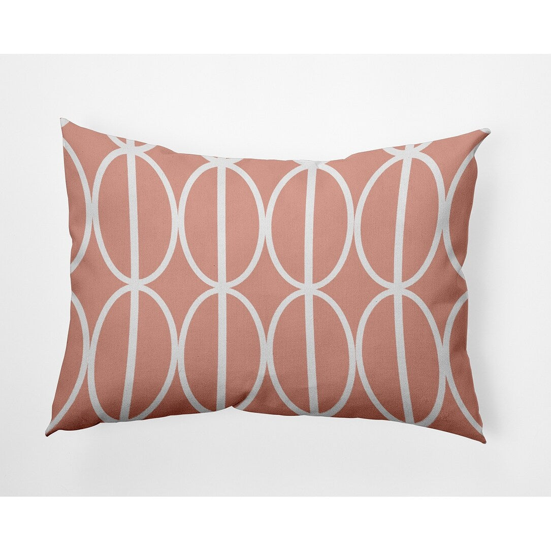 Ovals Go 'Round Indoor/Outdoor Throw Pillow