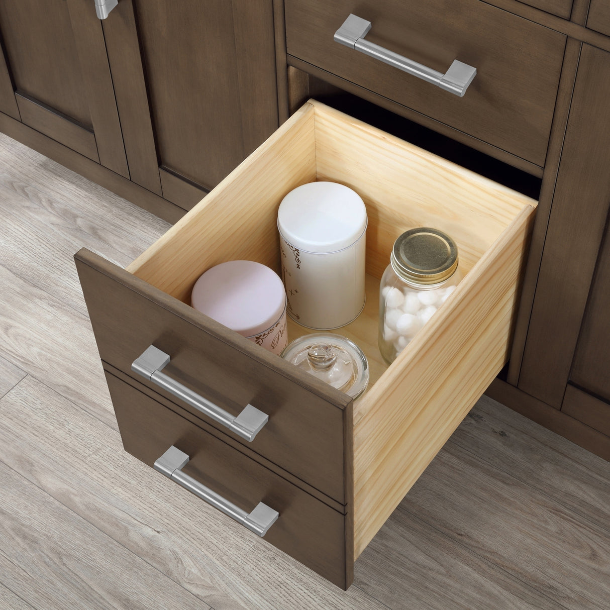 Ove Decors Bailey 60 in. Double Sink Bathroom Vanity in Almond Latte