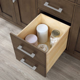 Ove Decors Bailey 60 in. Double Sink Bathroom Vanity in Almond Latte