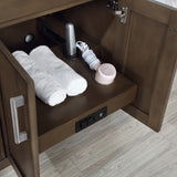 Ove Decors Bailey 60 in. Double Sink Bathroom Vanity in Almond Latte