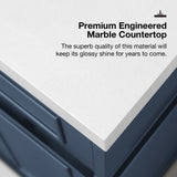 Ove Decors Emery 60 in. Double Sink Bathroom Vanity in Midnight Blue