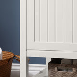 Ove Decors Esteban 72 in. Double Sink Bathroom Vanity in White Picket Fence