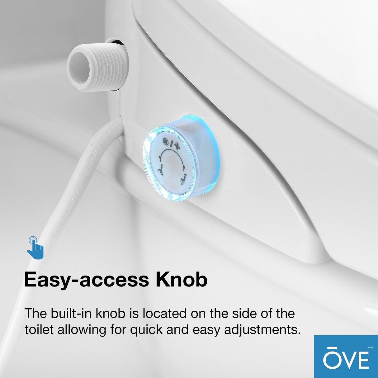 Ove Decors Halo Smart Bidet Soft Close Elongated Toilet with Remote