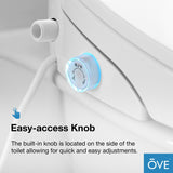 Ove Decors Halo Smart Bidet Soft Close Elongated Toilet with Remote