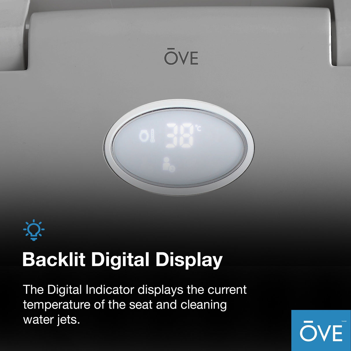 Ove Decors Halo Smart Bidet Soft Close Elongated Toilet with Remote