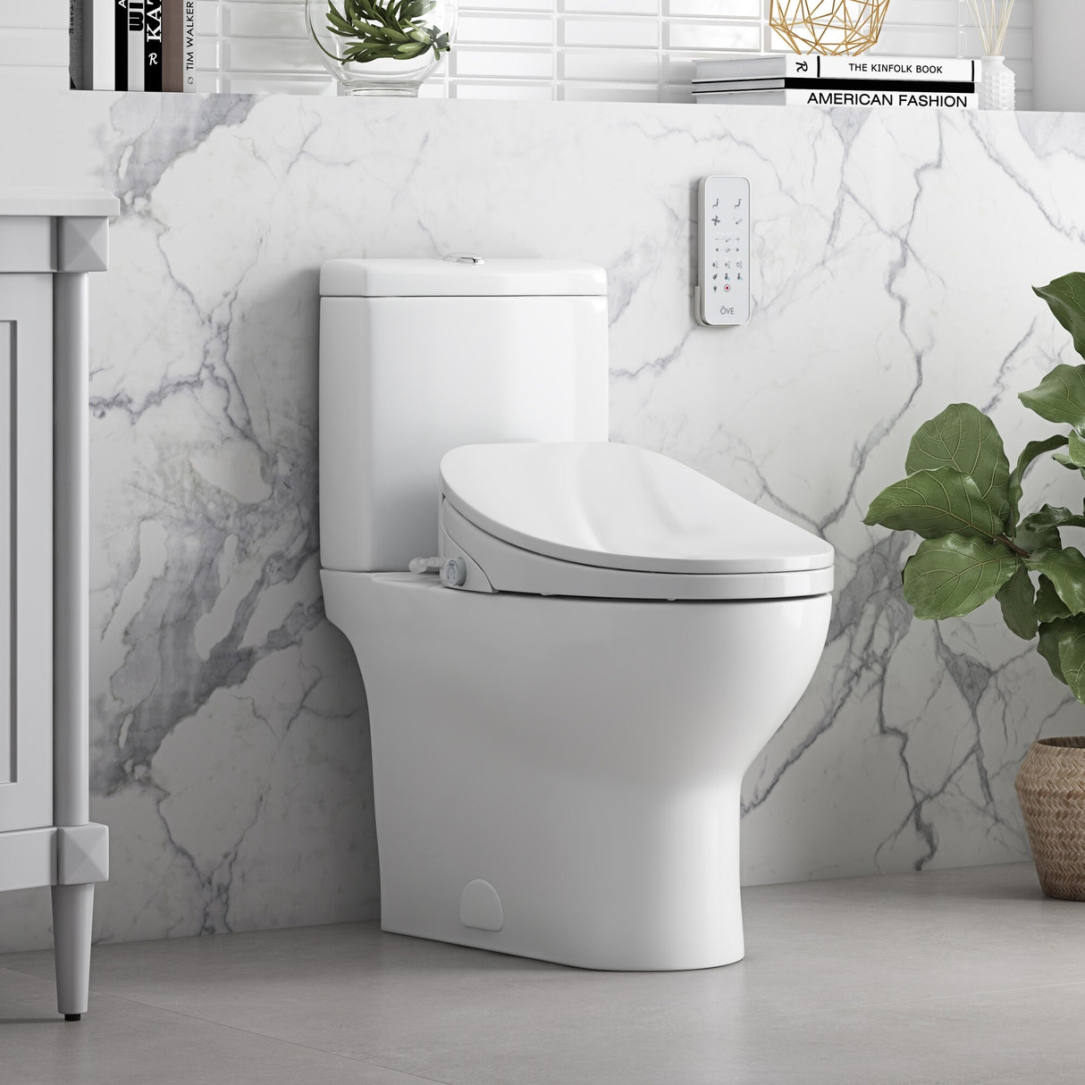 Ove Decors Halo Smart Bidet Soft Close Elongated Toilet with Remote