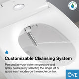 Ove Decors Halo Smart Bidet Soft Close Elongated Toilet with Remote