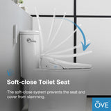 Ove Decors Halo Smart Bidet Soft Close Elongated Toilet with Remote