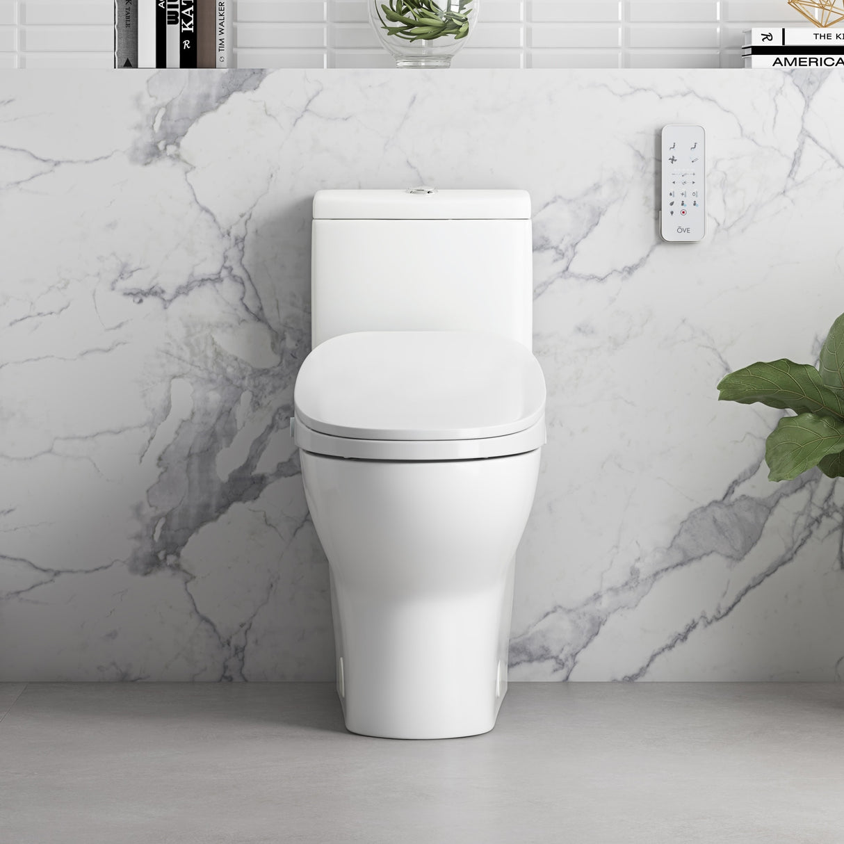 Ove Decors Halo Smart Bidet Soft Close Elongated Toilet with Remote