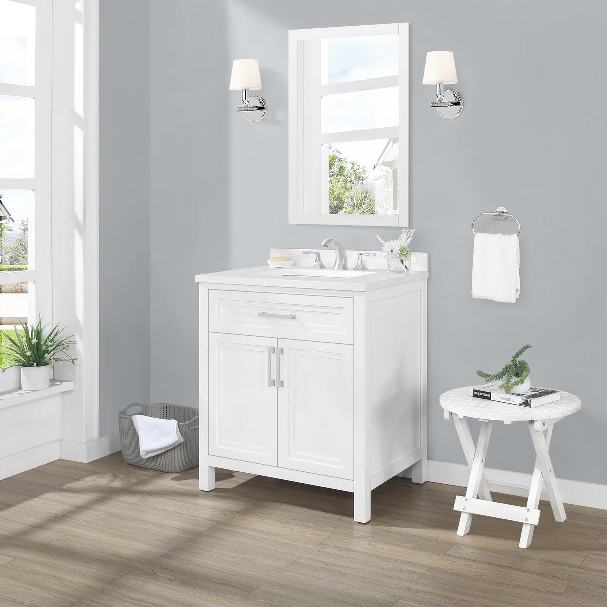 Ove Decors Laney 30 in. Single Sink Bathroom Vanity in White