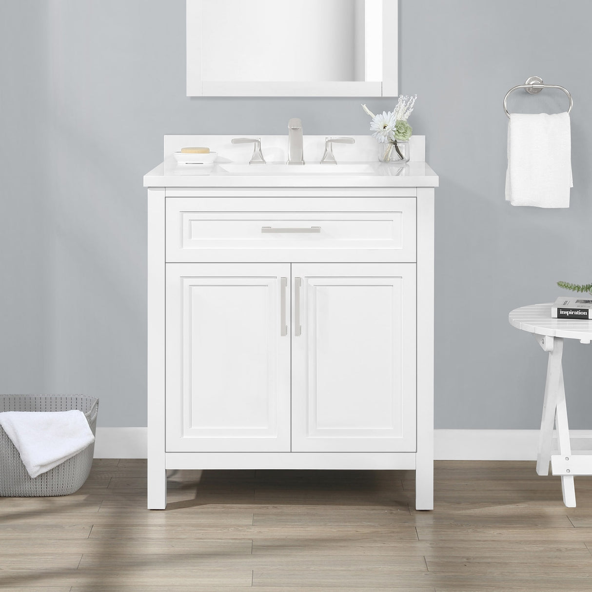 Ove Decors Laney 30 in. Single Sink Bathroom Vanity in White