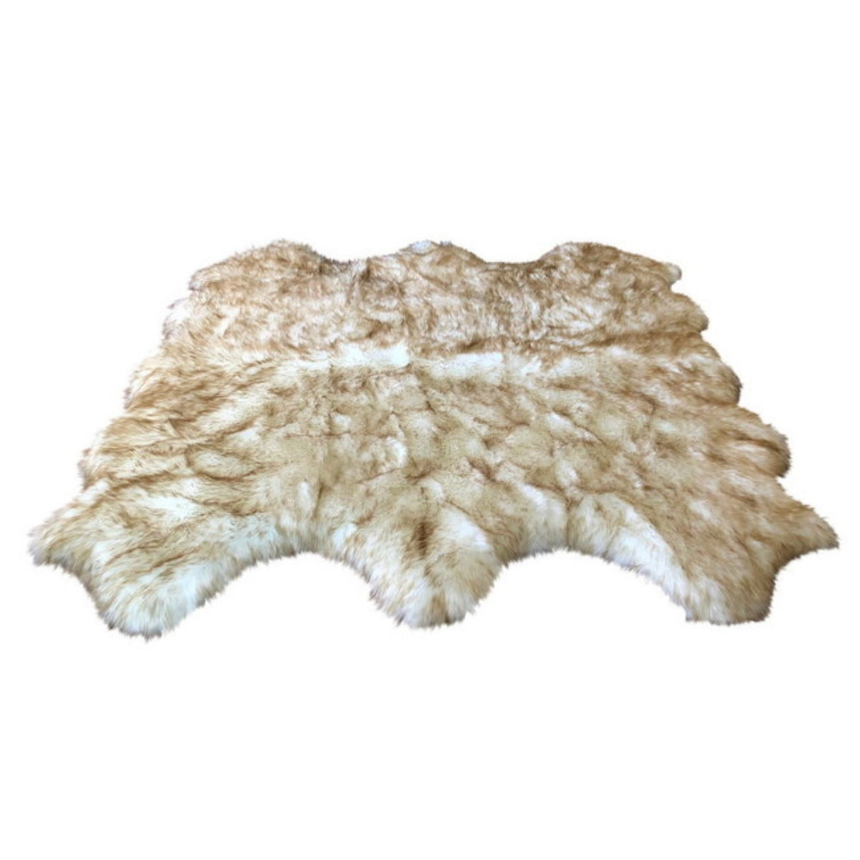 Ovella Home Premium Luxurious Faux Sheepskin 6-Pelt Plush Shag Area Rug - 6' x 6' - 6' x 6'