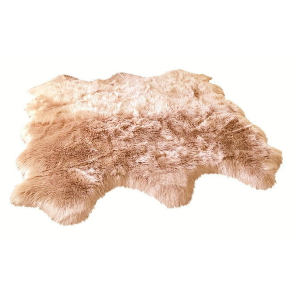 Ovella Home Premium Luxurious Faux Sheepskin 6-Pelt Plush Shag Area Rug - 6' x 6' - 6' x 6'