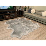 Ovella Home Premium Luxurious Faux Sheepskin 6-Pelt Plush Shag Area Rug - 6' x 6' - 6' x 6'