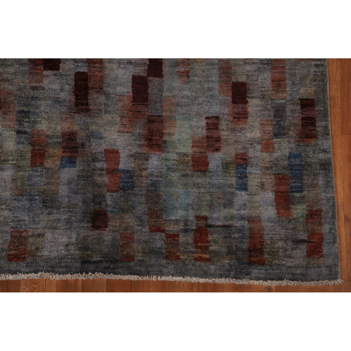 Over-Dyed Gabbeh Kashkoli Area Rug Handmade Wool Carpet - 5'9" x 8'11"